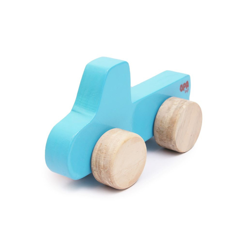 Wooden Push Toy Blue Truck Fun Play (Blue) (1 Piece)